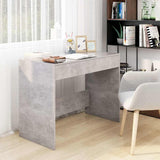 Vidaxl bureau 101x50x76,5 cm bewerkt hout betongrijs