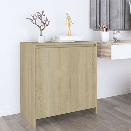 Vidaxl dressoir 70x41x75 cm bewerkt hout sonoma eikenkleurig