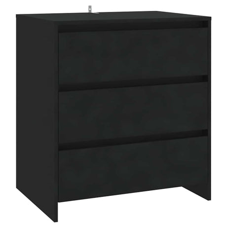 Vidaxl dressoir 70x41x75 cm bewerkt hout zwart