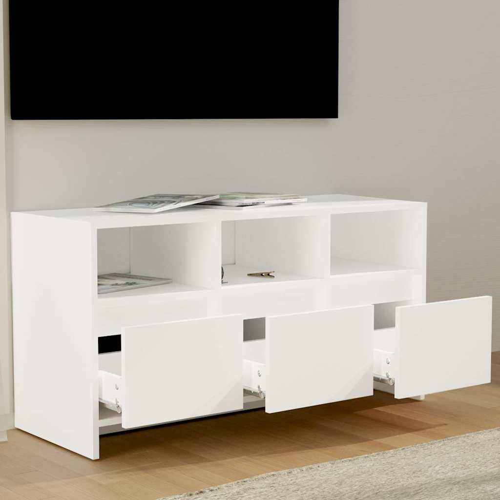 Vidaxl tv-meubel 102x37,5x52,5 cm bewerkt hout wit