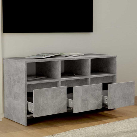 Vidaxl tv-meubel 102x37,5x52,5 cm bewerkt hout betongrijs
