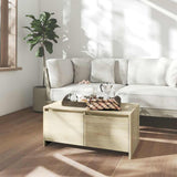Vidaxl salontafel 90x50x41,5 cm bewerkt hout sonoma eikenkleurig