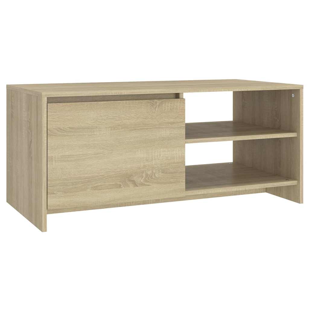 Vidaxl salontafel 102x50x45 cm bewerkt hout sonoma eikenkleurig