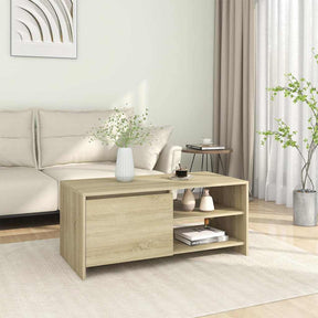 Vidaxl salontafel 102x50x45 cm bewerkt hout sonoma eikenkleurig