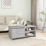 Vidaxl salontafel 102x50x45 cm bewerkt hout betongrijs