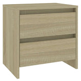 Vidaxl nachtkastje 45x34,5x44,5 cm bewerkt hout sonoma eikenkleurig