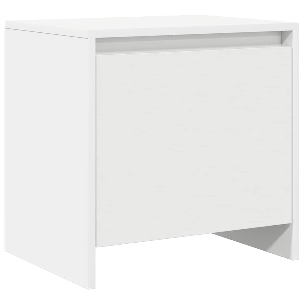 Vidaxl nachtkastje 45x34x44,5 cm bewerkt hout wit