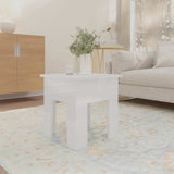 Vidaxl salontafel 40x40x42 cm bewerkt hout hoogglans wit