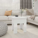 Vidaxl salontafel 40x40x42 cm bewerkt hout hoogglans wit