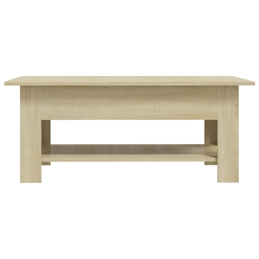 Vidaxl salontafel 102x55x42 cm bewerkt hout sonoma eikenkleurig