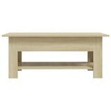 Vidaxl salontafel 102x55x42 cm bewerkt hout sonoma eikenkleurig