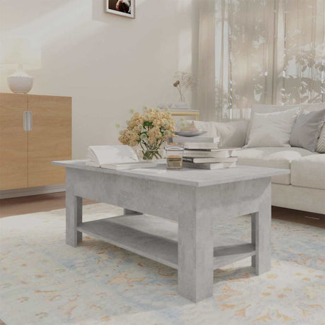 Vidaxl salontafel 102x55x42 cm bewerkt hout betongrijs