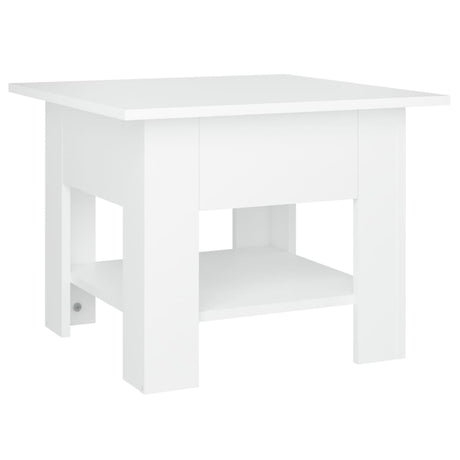 Vidaxl salontafel 55x55x42 cm bewerkt hout wit