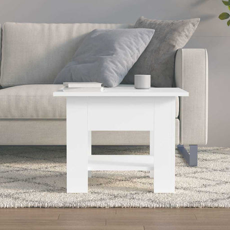 Vidaxl salontafel 55x55x42 cm bewerkt hout wit
