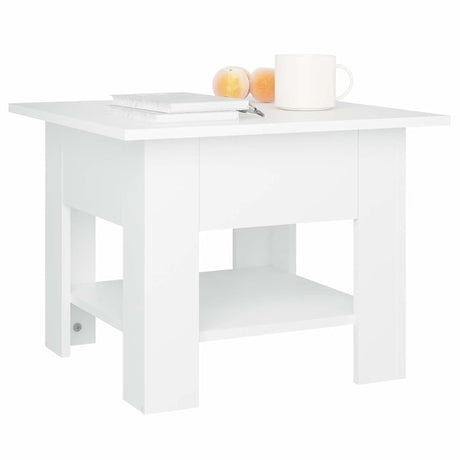Vidaxl salontafel 55x55x42 cm bewerkt hout wit
