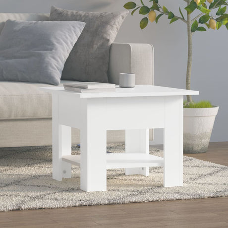 Vidaxl salontafel 55x55x42 cm bewerkt hout wit