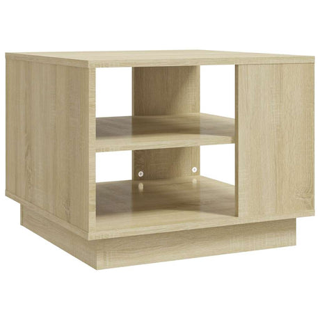 Vidaxl salontafel 55x55x43 cm bewerkt hout sonoma eikenkleurig