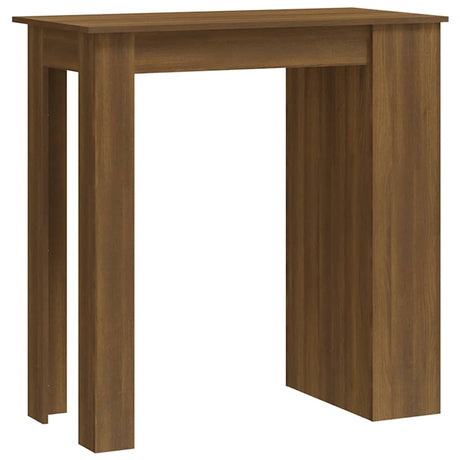 Vidaxl bartafel met opbergrek 102x50x103,5 cm bewerkt hout bruin eiken