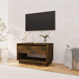 Vidaxl tv-meubel 70x41x44 cm bewerkt hout gerookt eikenkleurig
