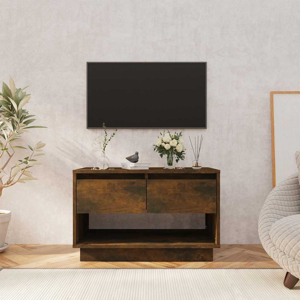 Vidaxl tv-meubel 70x41x44 cm bewerkt hout gerookt eikenkleurig
