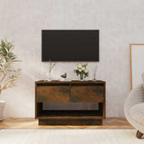 Vidaxl tv-meubel 70x41x44 cm bewerkt hout gerookt eikenkleurig