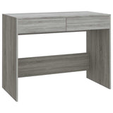 Vidaxl bureau 101x50x76,5 cm bewerkt hout grijs sonoma eikenkleurig