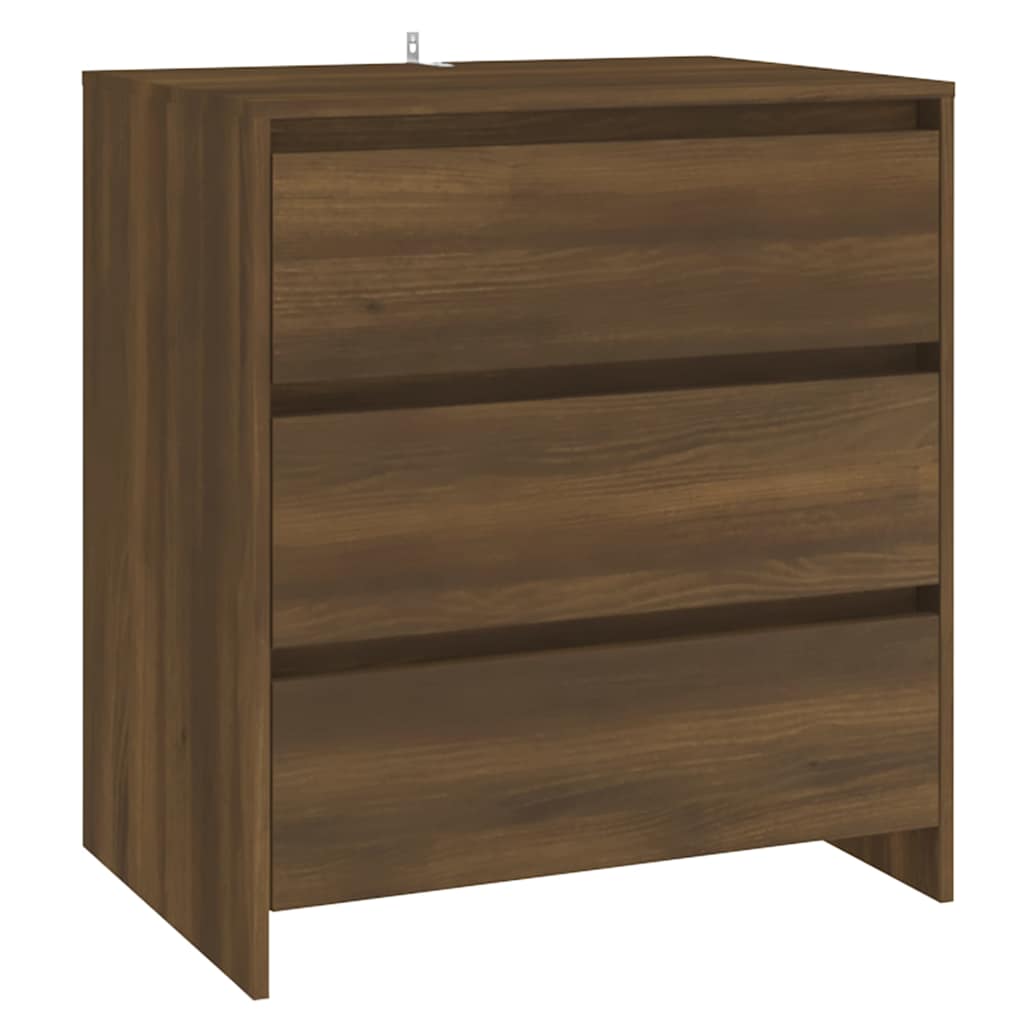 Vidaxl dressoir 70x41x75 cm bewerkt hout bruin eikenkleur