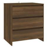 Vidaxl dressoir 70x41x75 cm bewerkt hout bruin eikenkleur