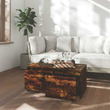 Vidaxl salontafel 90x50x41,5 cm bewerkt hout gerookt eikenkleurig