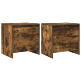 Vidaxl nachtkastjes 2 st 45x34x44,5 cm bewerkt hout gerookt eikenkleur