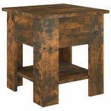Vidaxl salontafel 40x40x42 cm bewerkt hout gerookt eikenkleurig