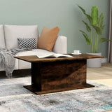 Vidaxl salontafel 102x55,5x40 cm bewerkt hout gerookt eikenkleurig