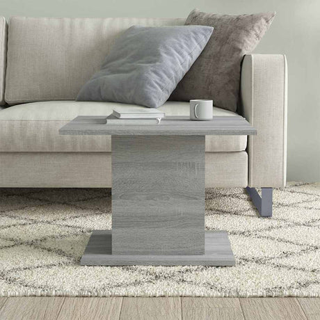 Vidaxl salontafel 55,5x55,5x40 cm bewerkt hout grijs sonoma eikenkleur