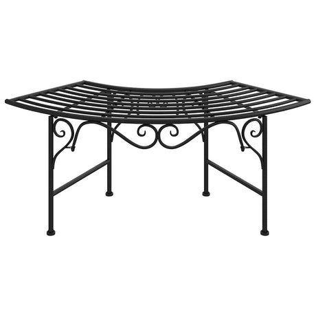 Vidaxl boombank 113 cm staal zwart