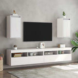 Vidaxl wandkasten 2 st 30x30x60 cm massief grenenhout wit