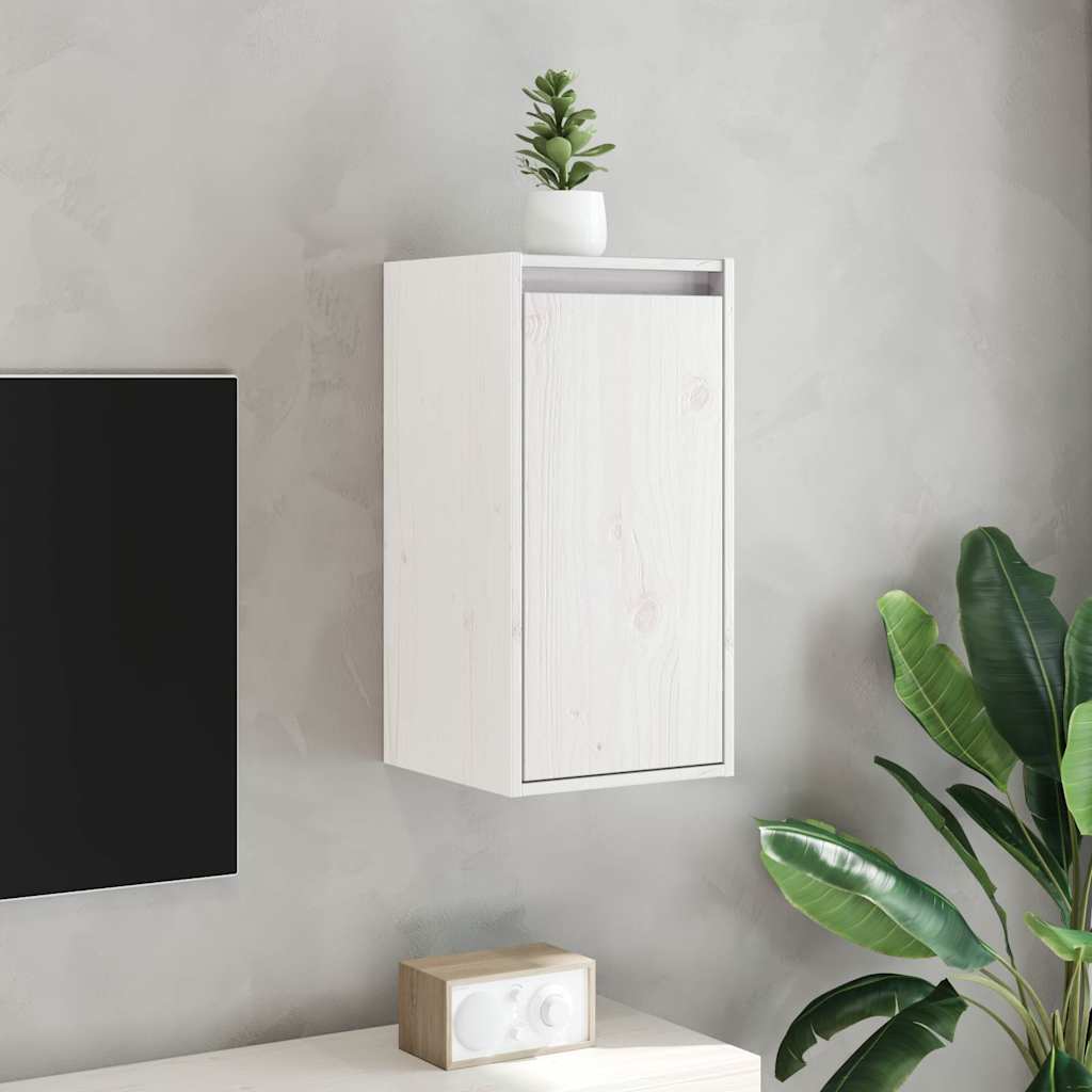 Vidaxl wandkasten 2 st 30x30x60 cm massief grenenhout wit