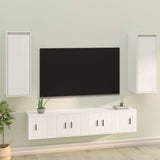 Vidaxl wandkasten 2 st 30x30x80 cm massief grenenhout wit