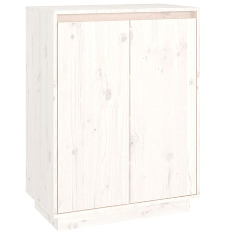 Vidaxl Schuhschrank 60x35x80 cm Festkiefer weiß