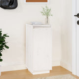 Vidaxl -Schuhschrank 35x35x80 cm Festkiefer weiß