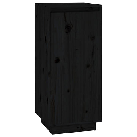 Vidaxl Schuhschrank 35x35x80 cm Festkiefer schwarz