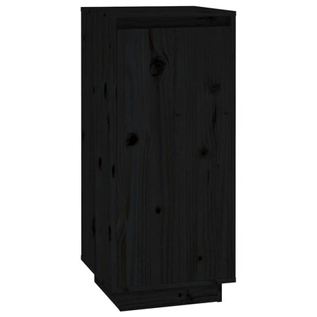 Vidaxl Schuhschrank 35x35x80 cm Festkiefer schwarz