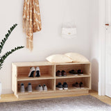 Vidaxl -Schuhschrank 110x34x45 cm Festkiefer