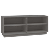 Vidaxl -Schuhschrank 110x34x45 cm Festkieferngrau