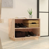 Vidaxl -Schuhschrank 60x34x45 cm Festkiefer