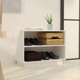 Vidaxl Schuhschrank 60x34x45 cm Festkiefer weiß