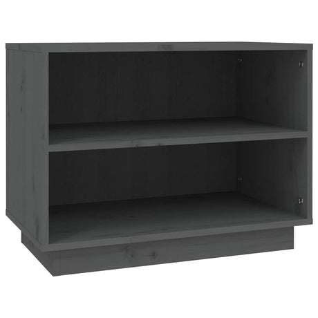 Vidaxl -Schuhschrank 60x34x45 cm Festkieferngrau