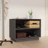 Vidaxl -Schuhschrank 60x34x45 cm Festkieferngrau