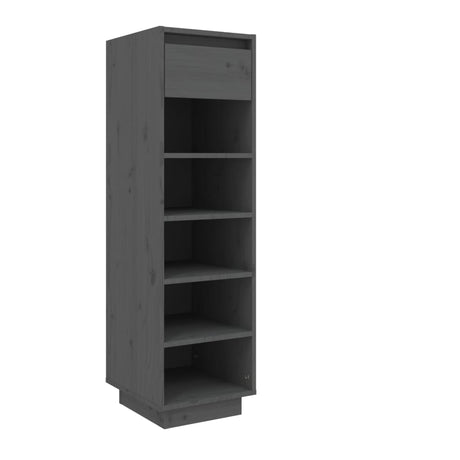 Vidaxl Schuhschrank 30x34x105 cm Festkiefergrau