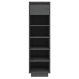 Vidaxl Schuhschrank 30x34x105 cm Festkiefergrau