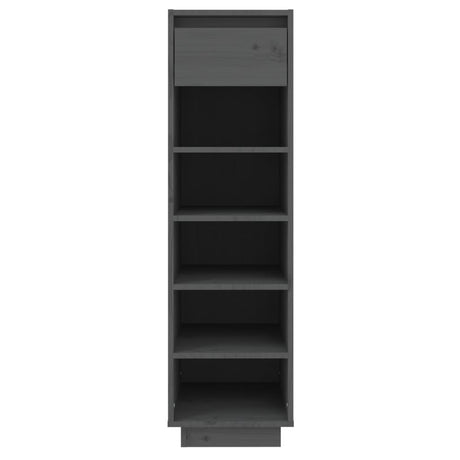 Vidaxl Schuhschrank 30x34x105 cm Festkiefergrau